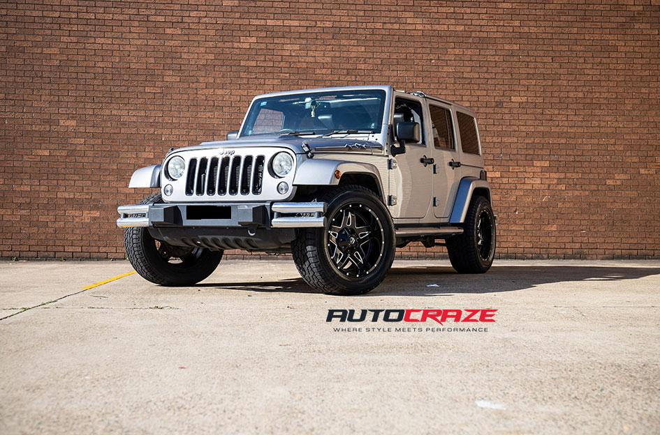 JEEP WRANGLER FULL BLOWN GLOSS BLACK MILLED ACCENTS